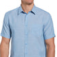 Camisa de viagem Tanner masculina Cubavera azul tamanho XX-G