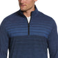 Suéter de golfe leve com zíper 1/4 repelente de água masculino PGA Tour, azul, tamanho extragrande