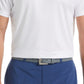 Polo de golfe de manga curta com listras no peito masculino PGA Tour, branco, tamanho XX-G