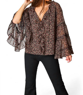 Buddylove - Blusa Mason com manga comprida e babados