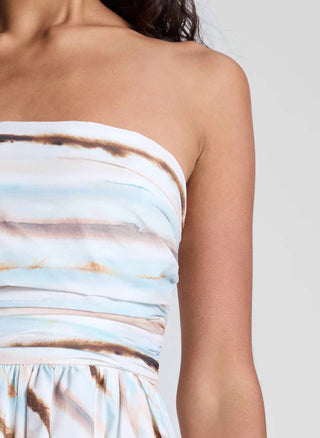 A.L.C. - Women's Tara Striped Strapless Midi Dress