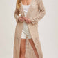 Bluivy - Open Knit Longline Cardigan
