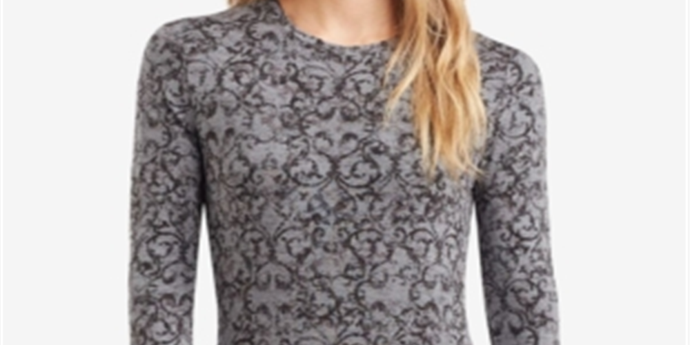 Camisa feminina Cuddl Duds Softwear Stretch de manga comprida, preta, tamanho M