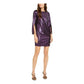 Trina Turk Women's Purple Sheath Cocktail Dress