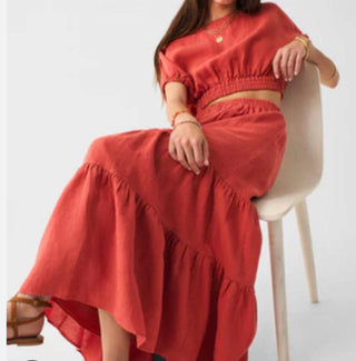 Faherty - Cala Linen Skirt