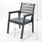 HDPE Outdoor Patio Dining Set with Table and Four Chairs