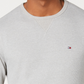 Camisa térmica masculina Tommy Hilfiger manga comprida cinza tamanho grande