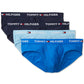 Cuecas Tommy Hilfiger masculinas de microfibra para uso diário, pacote com 4, azul, tamanho G