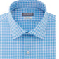 Camisa social masculina Van Heusen xadrez regular ajuste azul tamanho 2XL