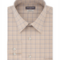 Camisa social masculina Van Heusen Flex Classic Regular Fit Stretch sem vincos e xadrez, tamanho marrom, 18x34x35