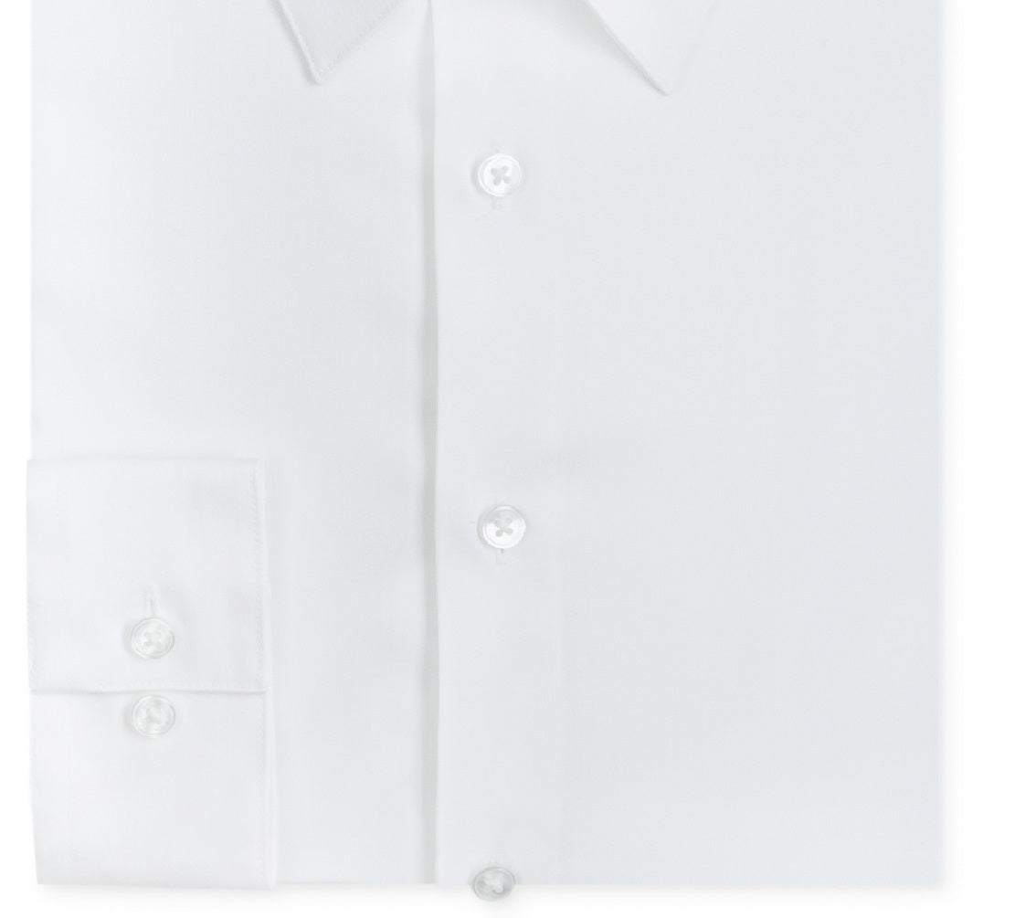 Camisa social Calvin Klein masculina slim fit, sem passar roupa, gola espinha de peixe, tamanho 17,5 x 32 x 33