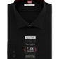Camisa social masculina Van Heusen Classic Fit, sem vincos, com gola flexível elástica, lisa, preta, tamanho 16,5 x 32 x 33