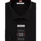 Camisa social masculina Van Heusen Classic Fit, sem vincos, com gola flexível elástica, lisa, preta, tamanho 18x34x35