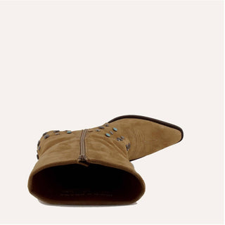 Buck &amp; Brana - Botas de cowgirl de couro Arianna Old Gold