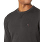 Suéter Tommy Hilfiger Signature Solid Masculino com Gola Redonda Preto Tamanho Médio