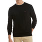 Suéter Tommy Hilfiger Signature Solid Masculino com Gola Redonda Preto Tamanho X-G