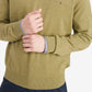 Suéter de algodão com decote em V Tommy Hilfiger Signature masculino, verde, tamanho grande