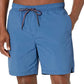Calção de banho Tommy Hilfiger masculino liso azul tamanho XX-G