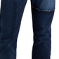 Tommy Jeans Masculino Cooper Patchwork Slim Azul Tamanho 38X34