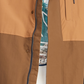 Jaqueta com capuz Tommy Hilfiger Rain Regatta Colorblocked masculina, marrom, tamanho M