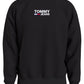 Tommy Jeans Masculino Logo Crewneck Preto Tamanho X-G
