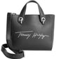Bolsa transversal Tommy Hilfiger Sandra feminina, preta, tamanho regular
