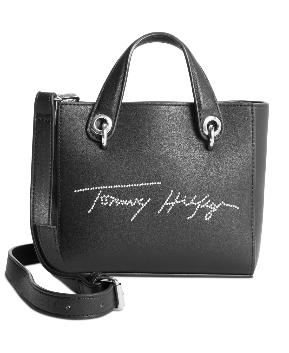 Bolsa transversal Tommy Hilfiger Sandra feminina, preta, tamanho regular