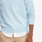Suéter Tommy Hilfiger Signature Masculino com decote em V, azul, tamanho X-G