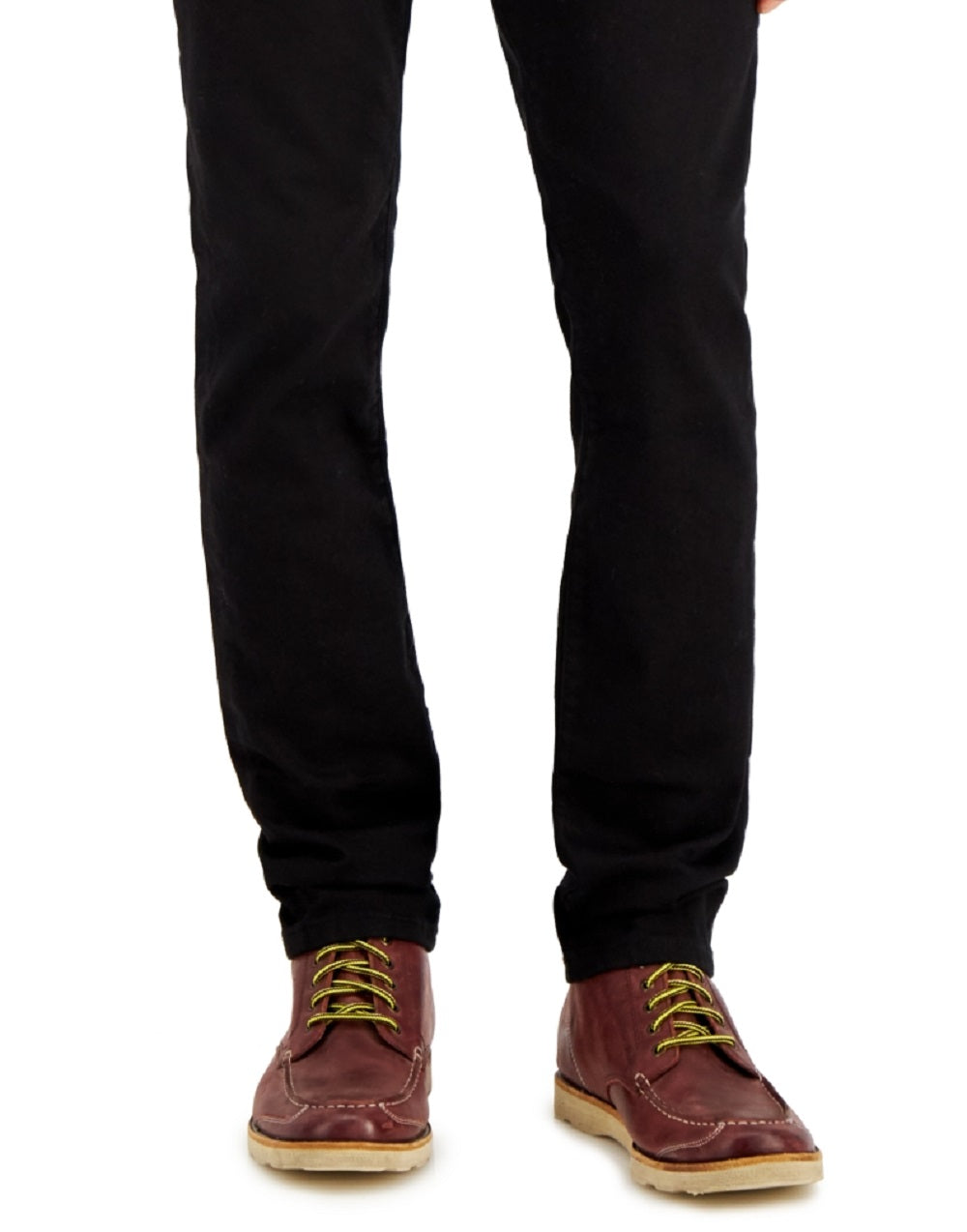 Calça jeans masculina Tommy Hilfiger Slim Fit à prova de desbotamento, preta, tamanho 30x30