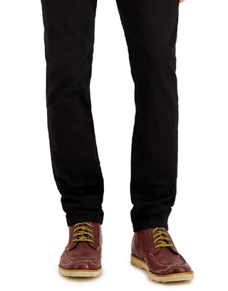 Calça jeans masculina Tommy Hilfiger Slim Fit à prova de desbotamento, preta, tamanho 30x30