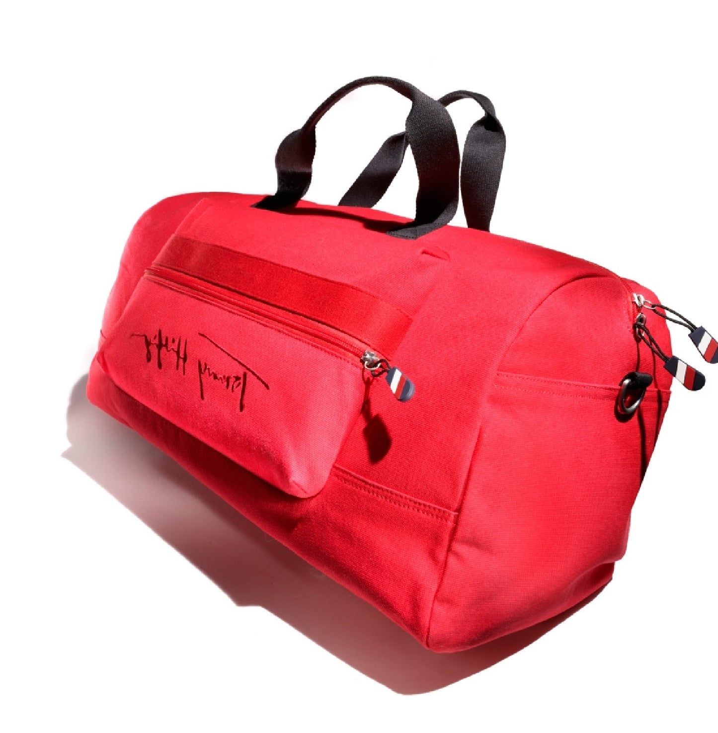 Bolsa de lona Tommy Hilfiger Sean Signature masculina vermelha tamanho regular