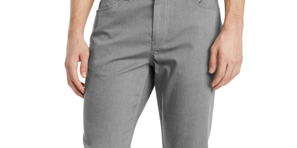 Calça Tommy Hilfiger Masculina Th Flex 5 Bolsos Azul Tamanho 32X30