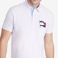Camisa polo Tommy Hilfiger Alwyn Custom Fit Th Flex masculina, roxa, tamanho médio
