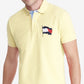 Camisa polo Tommy Hilfiger Alwyn Custom Fit Th Flex masculina, amarela, tamanho grande