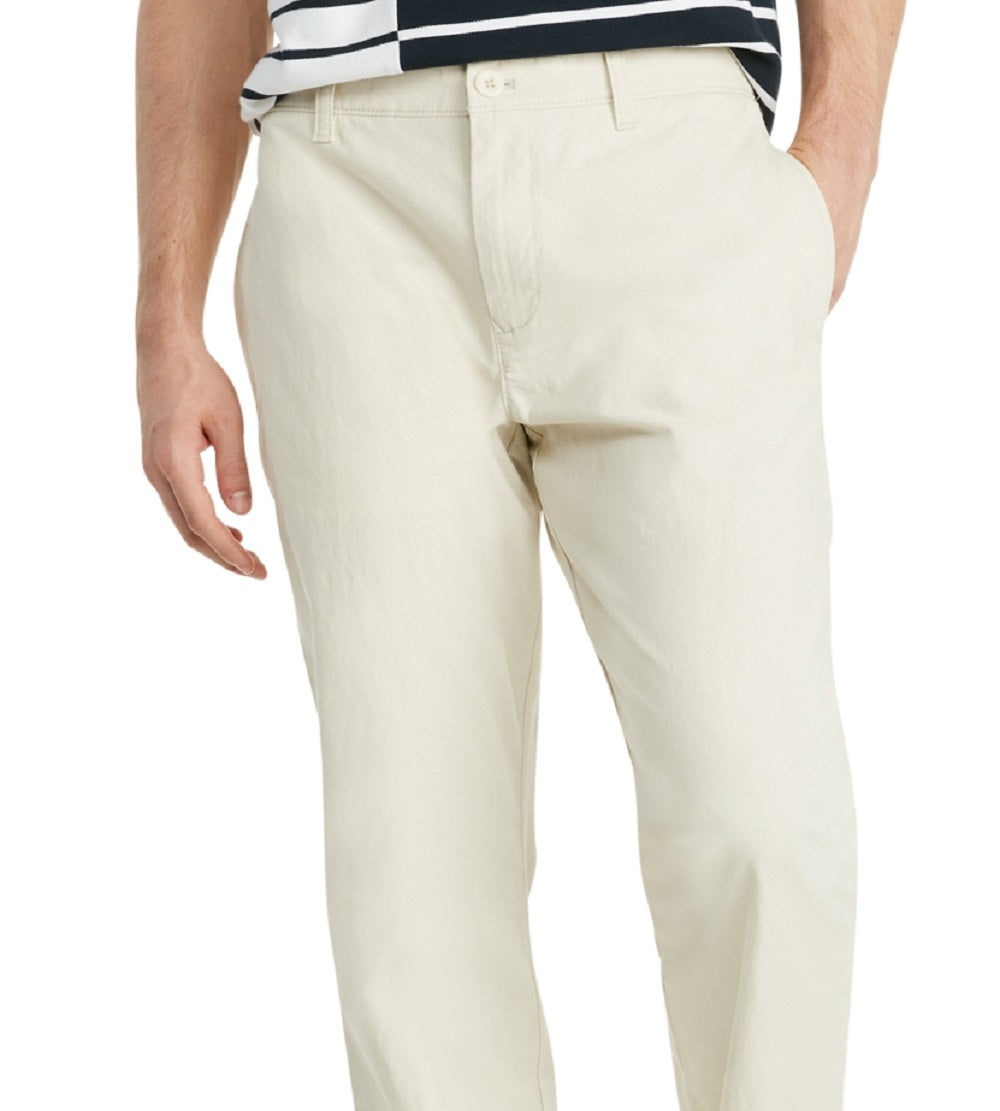 Calça Chino Tommy Hilfiger Th Flex Comfort Fit Masculina Branca Tamanho 32X2
