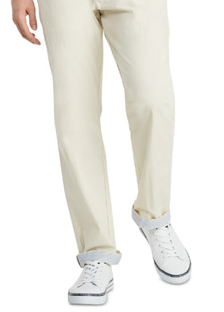 Calça Chino Tommy Hilfiger Th Flex Comfort Fit Masculina Branca Tamanho 32X2