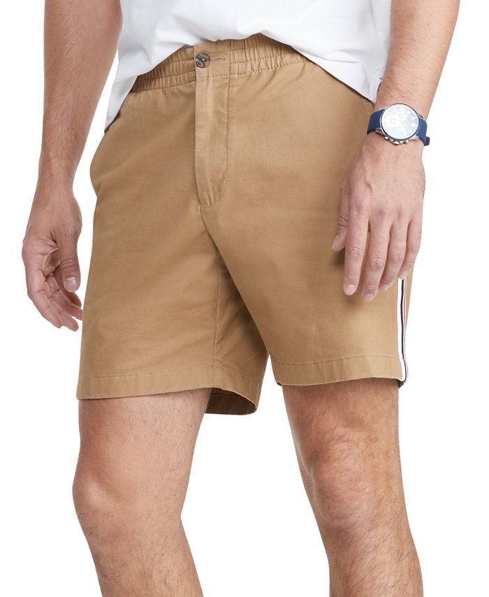 Tommy Hilfiger Masculino Th Flex Theo 7 Short com Listra Lateral Marrom Tamanho Grande