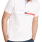 Camisa polo Tommy Hilfiger masculina Th Flex Nial Custom Fit manga curta rosa tamanho grande