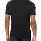 Camiseta Tommy Hilfiger Masculina Listrada de Bandeira Manga Curta Preta Tamanho P
