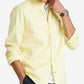 Camisa Tommy Hilfiger Masculina Th Flex Oxford Custom Fit Amarela Tamanho Médio