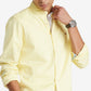 Camisa Tommy Hilfiger Masculina Th Flex Oxford Custom Fit Amarela Tamanho Médio