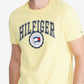 Camiseta Tommy Hilfiger Masculina Elevated Logo Amarela Tamanho X-G