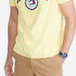 Camiseta Tommy Hilfiger Masculina Elevated Logo Amarela Tamanho X-G