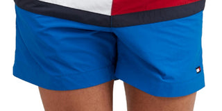 Tommy Hilfiger Calção de banho masculino Big &amp; Tall Flag azul tamanho XX-G