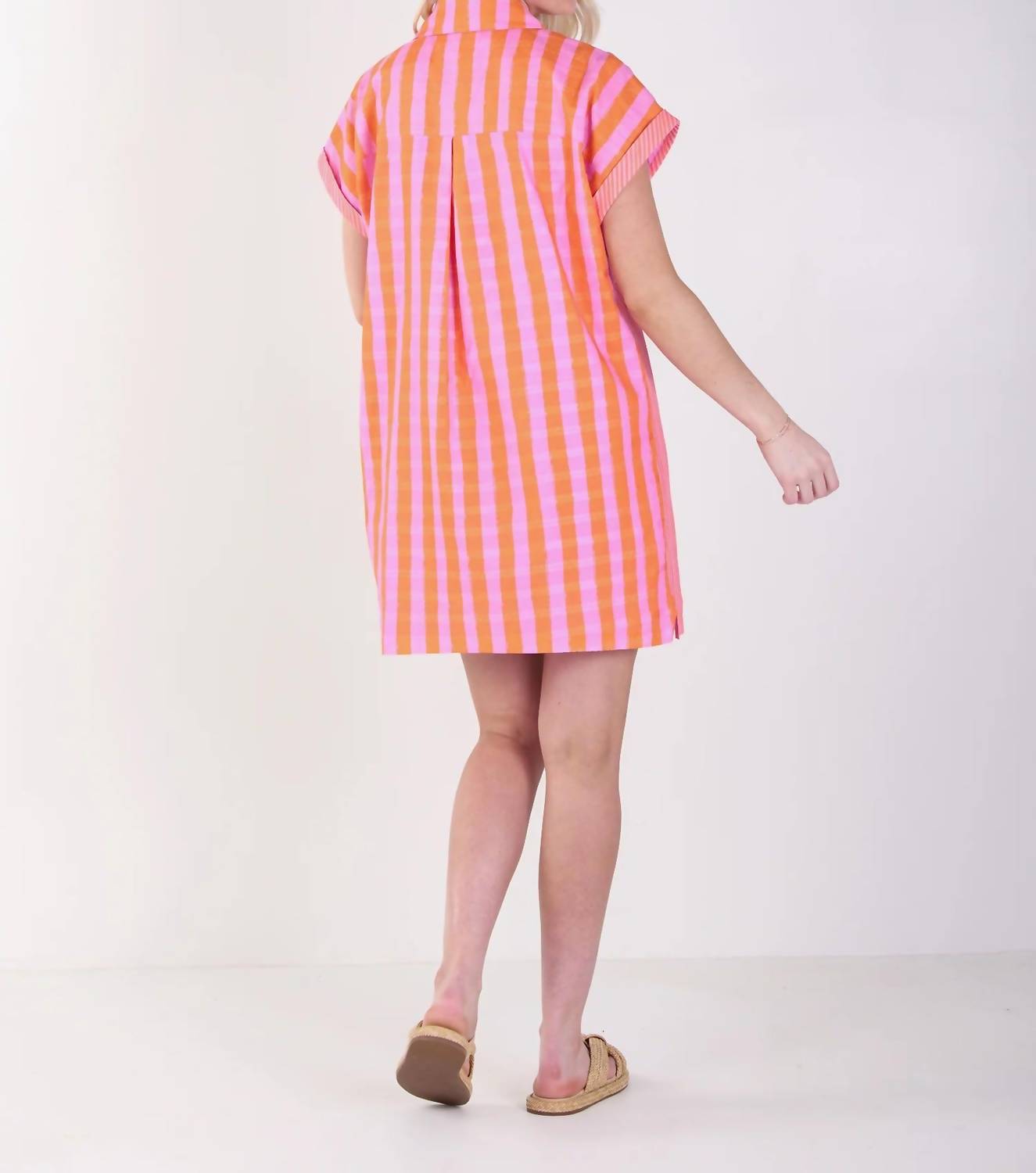 Emily Mccarthy - Stripe Mini Dress