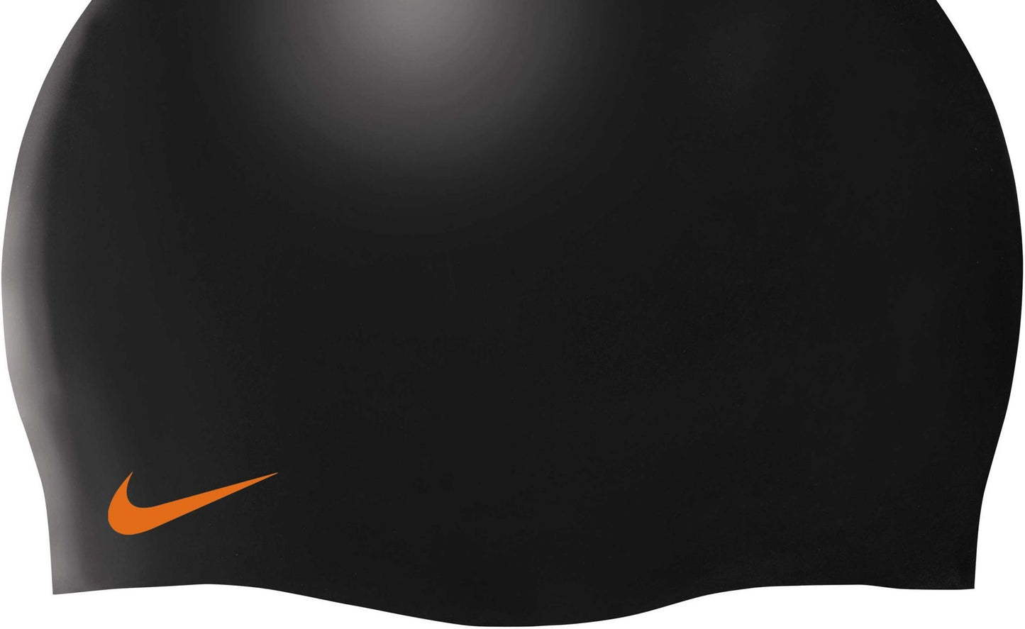 Touca de natação Nike feminina de silicone, tamanho regular, preta