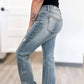 Judy Blue - Mid Rise Tummy Control Distressed Flare