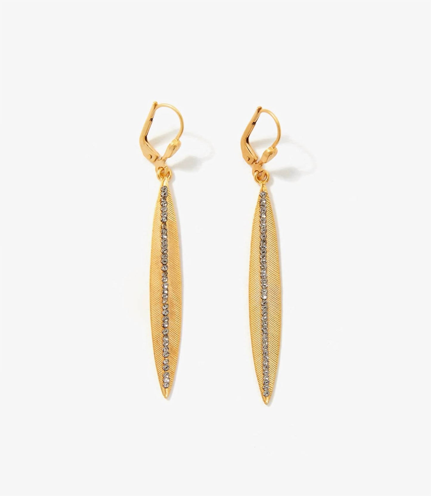 La Vie Parisienne - Long Leaf Earrings