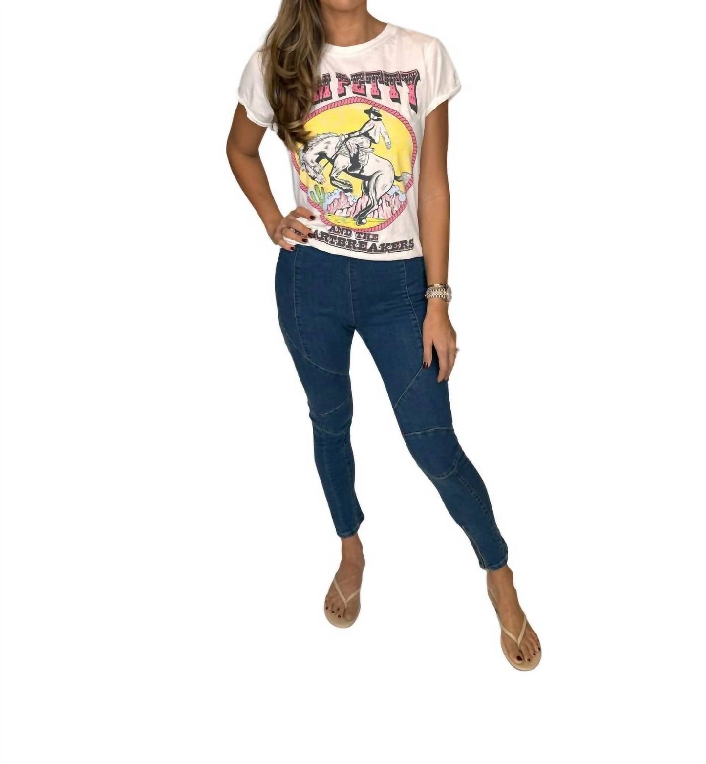 Free People - Women's Bella Moto High Rise Skinny Jean