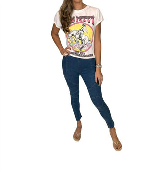 Free People - Calça Jeans Skinny Bella Moto de Cintura Alta Feminina